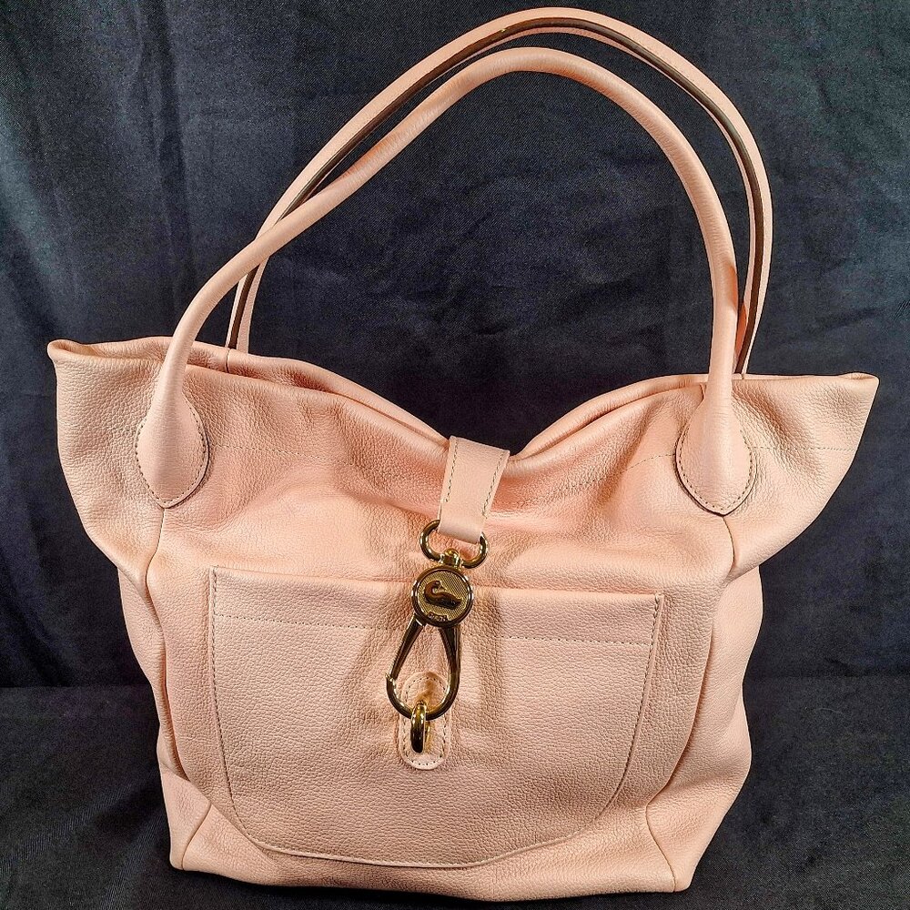 Dooney &‎ Bourke Pale Pink Leather Shoulder Bag